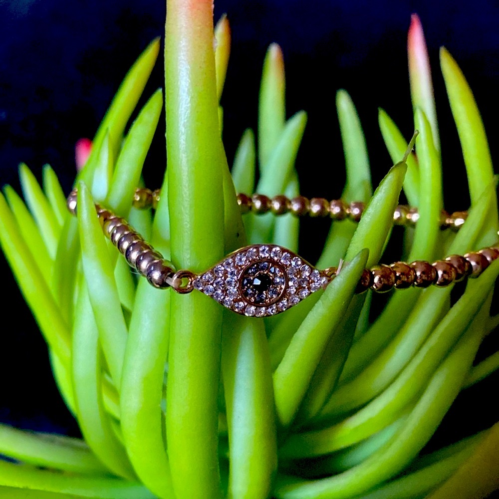 Evil Eye Protection Sparkling Stretch Bracelet
